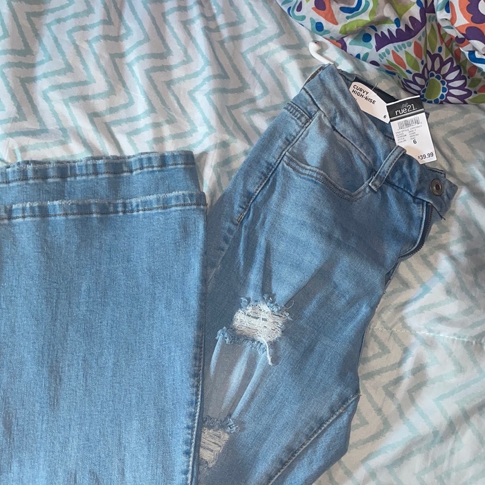 curvy high rise jeans